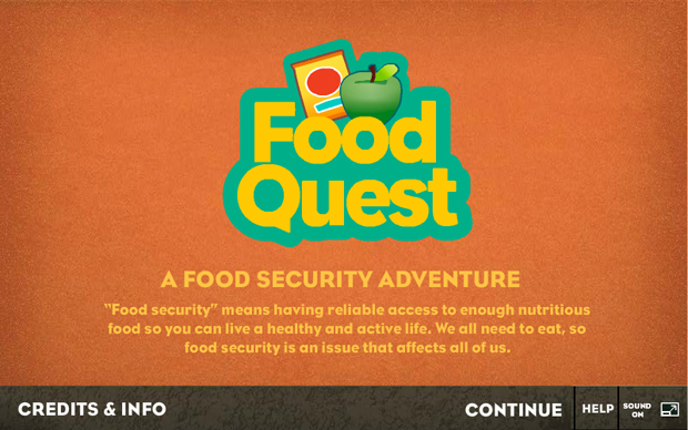 Title Screen Food Quest — Title Screen